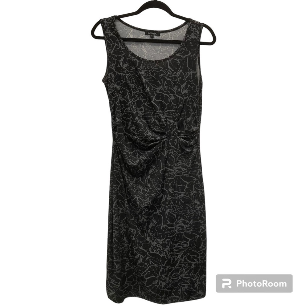 Black and grey sleeveless summer dress size small